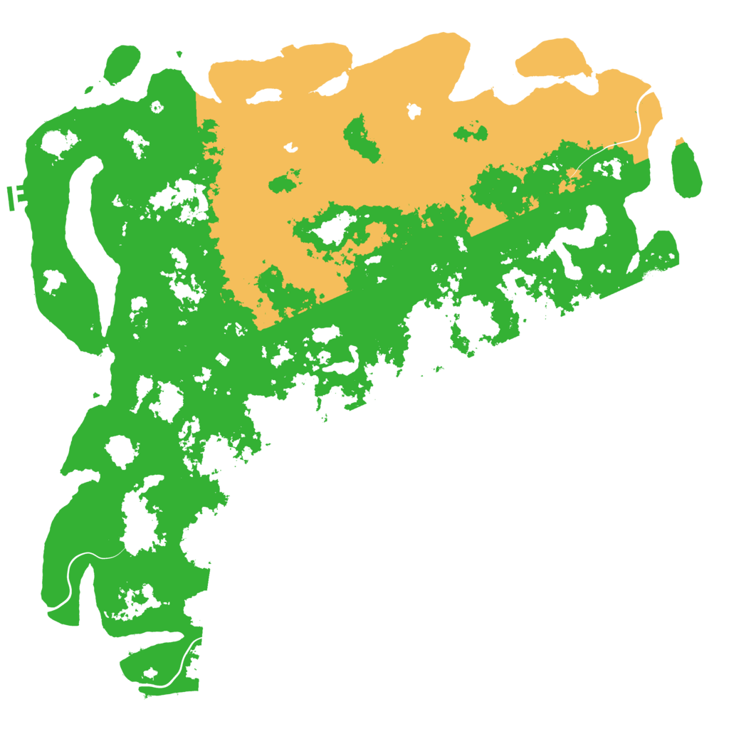 Biome Rust Map: Procedural Map, Size: 6000, Seed: 18705701