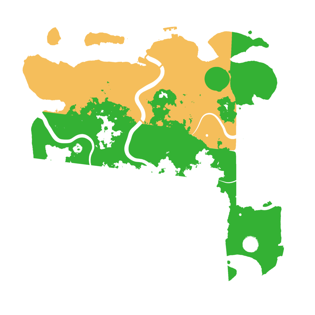 Biome Rust Map: Procedural Map, Size: 3500, Seed: 1131180112