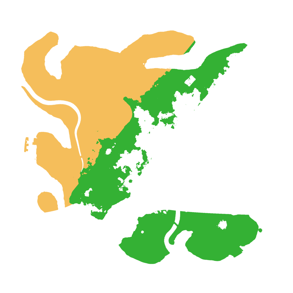 Biome Rust Map: Procedural Map, Size: 3000, Seed: 615253