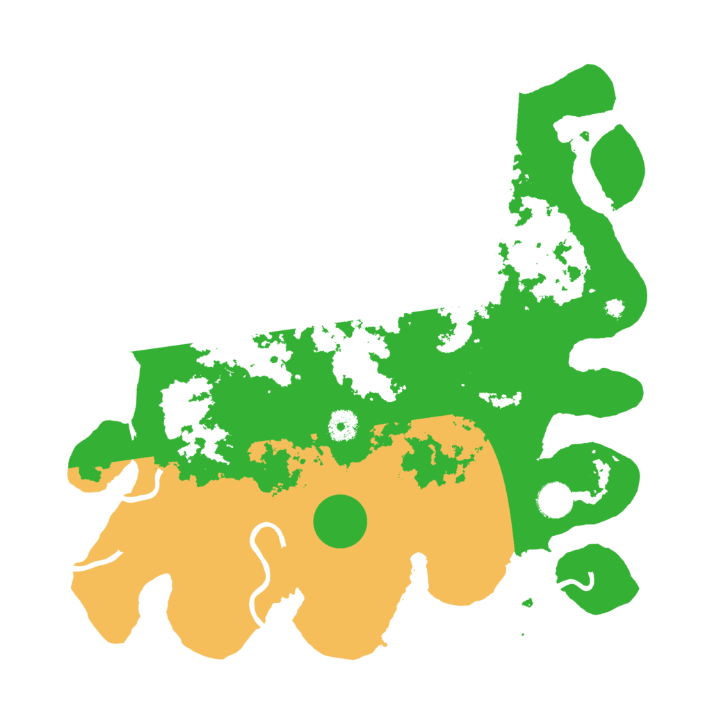 Biome Rust Map: Procedural Map, Size: 3500, Seed: 5805345