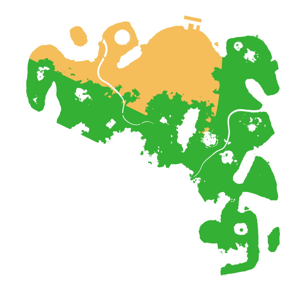 Biome Rust Map: Procedural Map, Size: 3500, Seed: 7529986