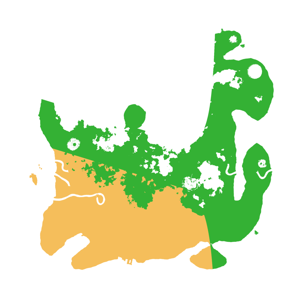 Biome Rust Map: Procedural Map, Size: 3600, Seed: 47341