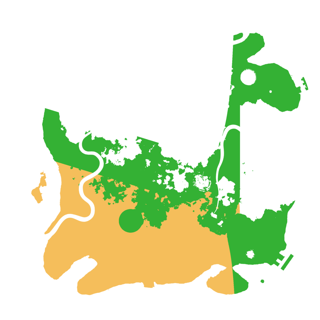 Biome Rust Map: Procedural Map, Size: 3600, Seed: 47341