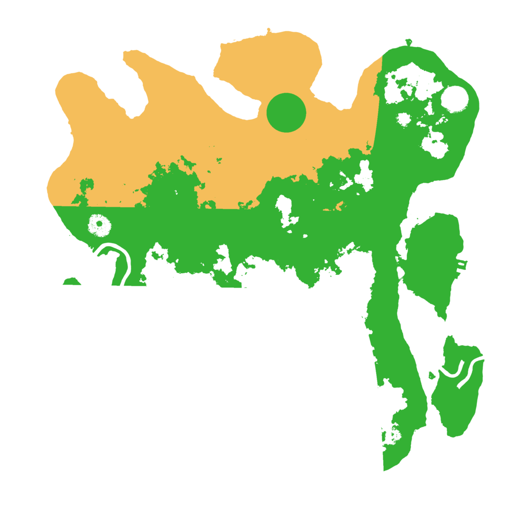 Biome Rust Map: Procedural Map, Size: 3500, Seed: 45688658