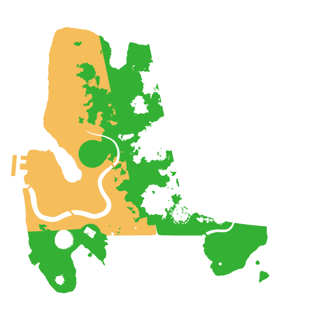 Biome Rust Map: Procedural Map, Size: 3000, Seed: 1624247551