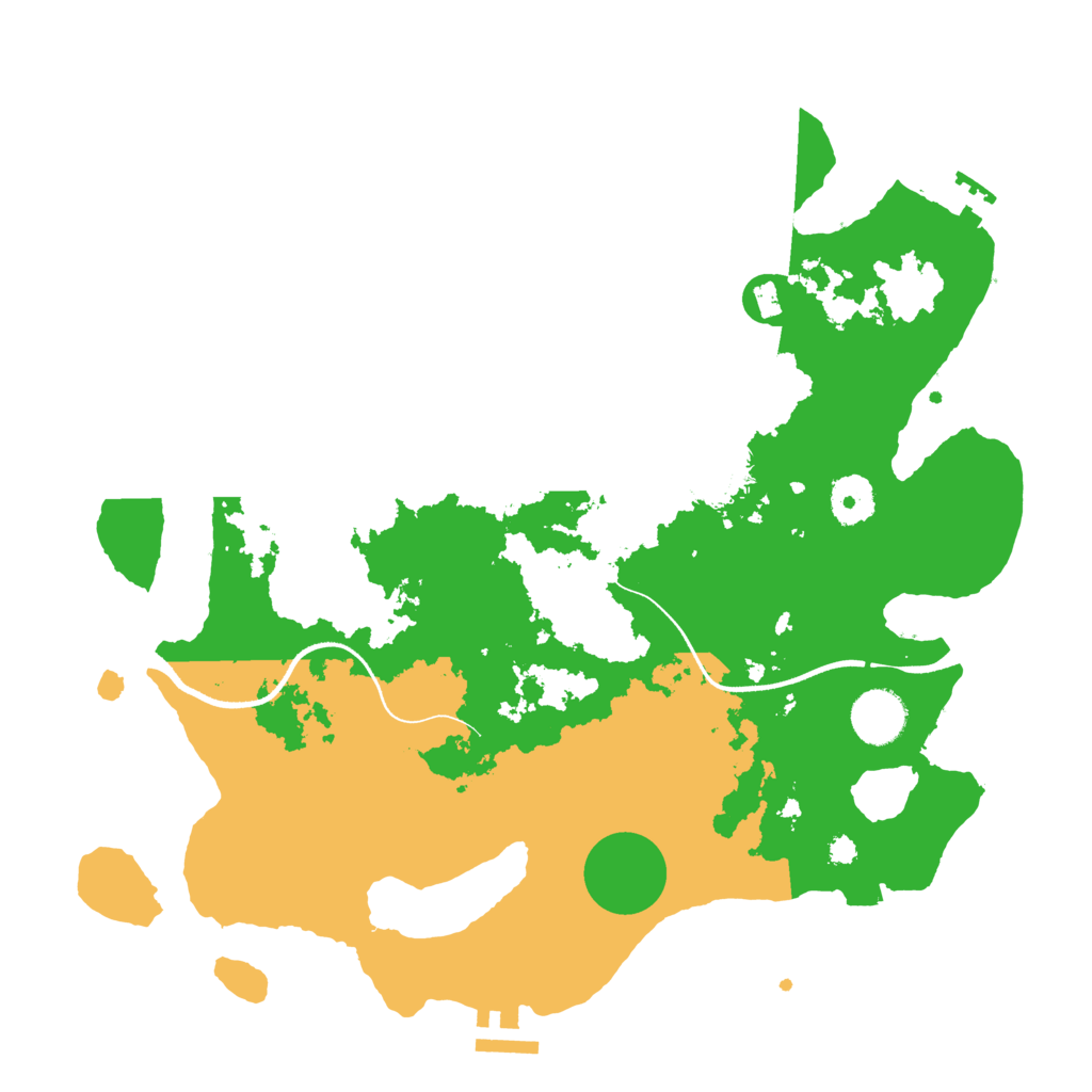 Biome Rust Map: Procedural Map, Size: 3500, Seed: 8809
