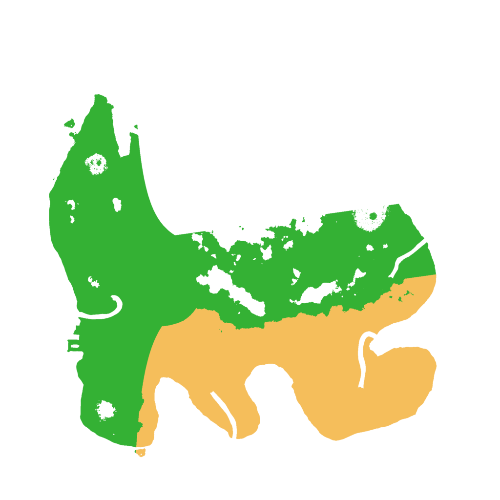 Biome Rust Map: Procedural Map, Size: 2500, Seed: 1578945