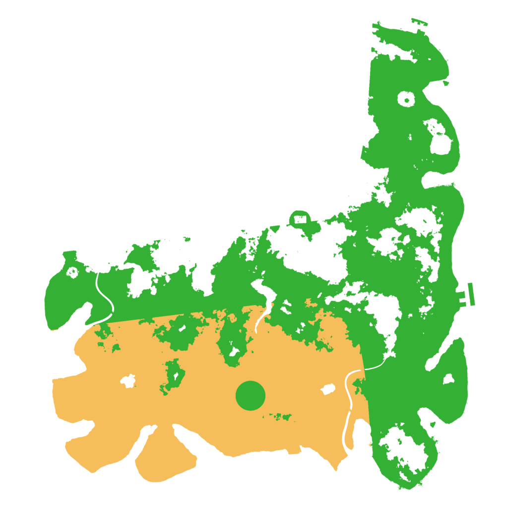 Biome Rust Map: Procedural Map, Size: 4500, Seed: 274234672