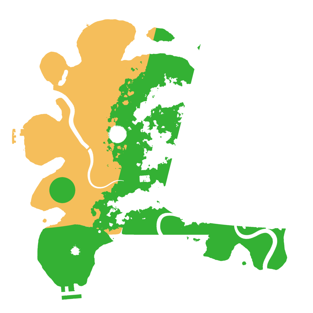 Biome Rust Map: Procedural Map, Size: 3200, Seed: 472313863