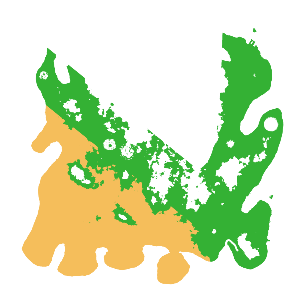 Biome Rust Map: Procedural Map, Size: 3800, Seed: 100001