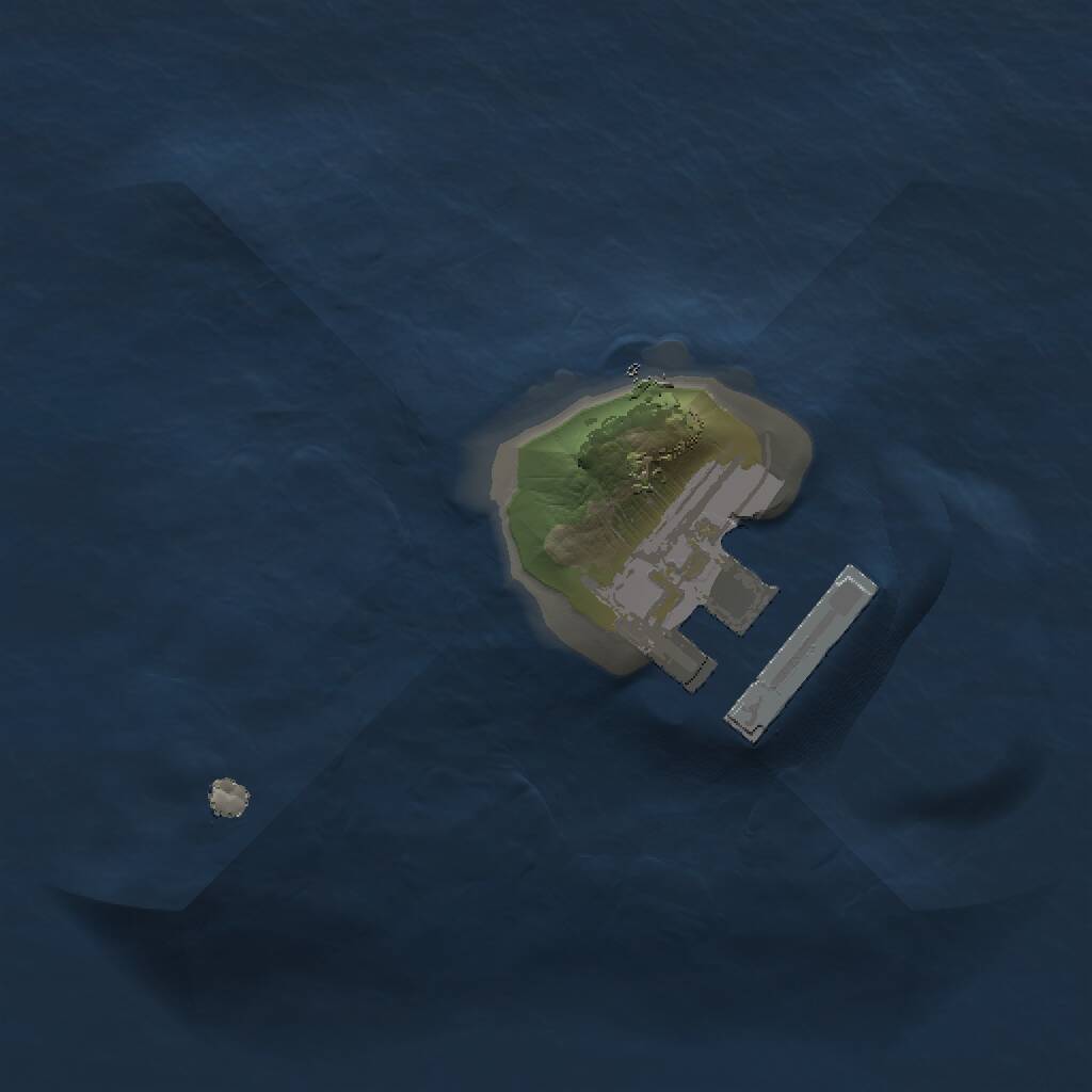 Rust Map: Procedural Map, Size: 1100, Seed: 1752947856, 2 Monuments