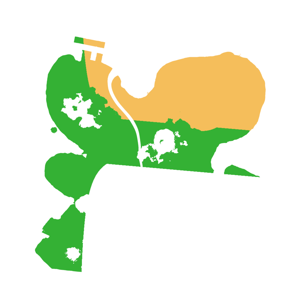 Biome Rust Map: Procedural Map, Size: 2000, Seed: 54662988