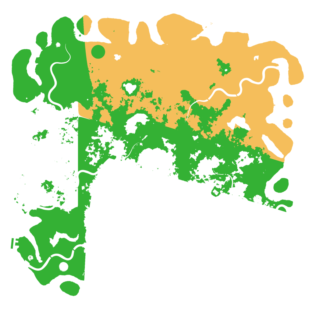 Biome Rust Map: Procedural Map, Size: 6000, Seed: 58291612