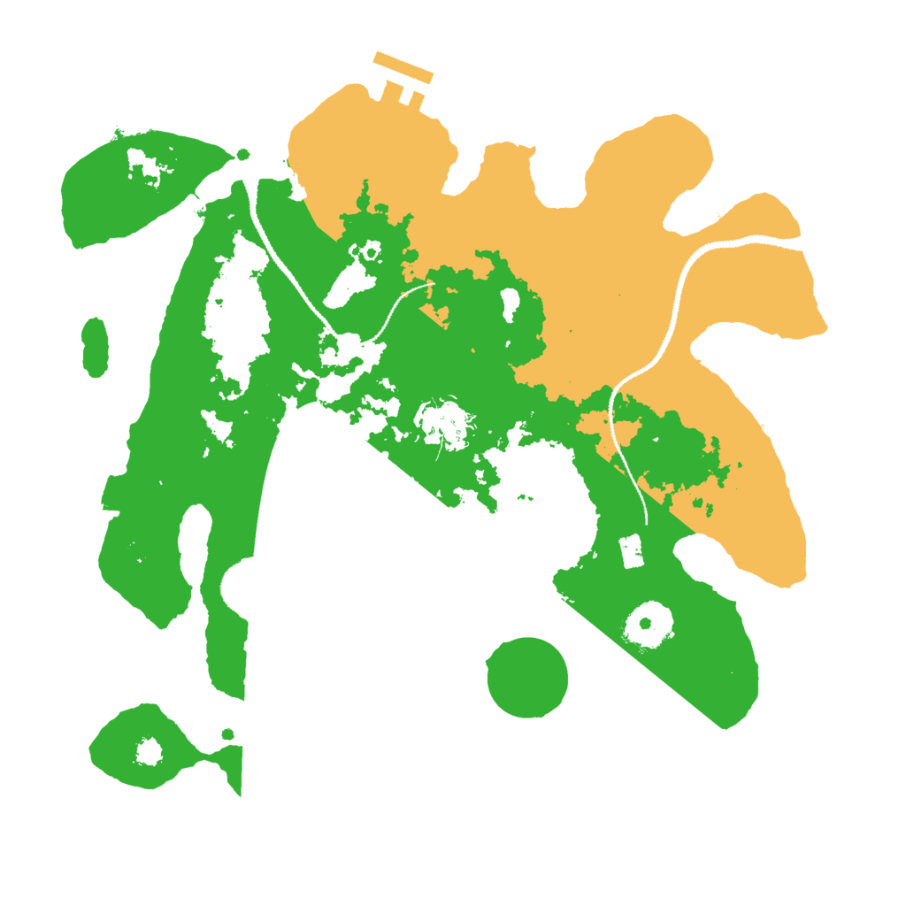Biome Rust Map: Procedural Map, Size: 3000, Seed: 7779