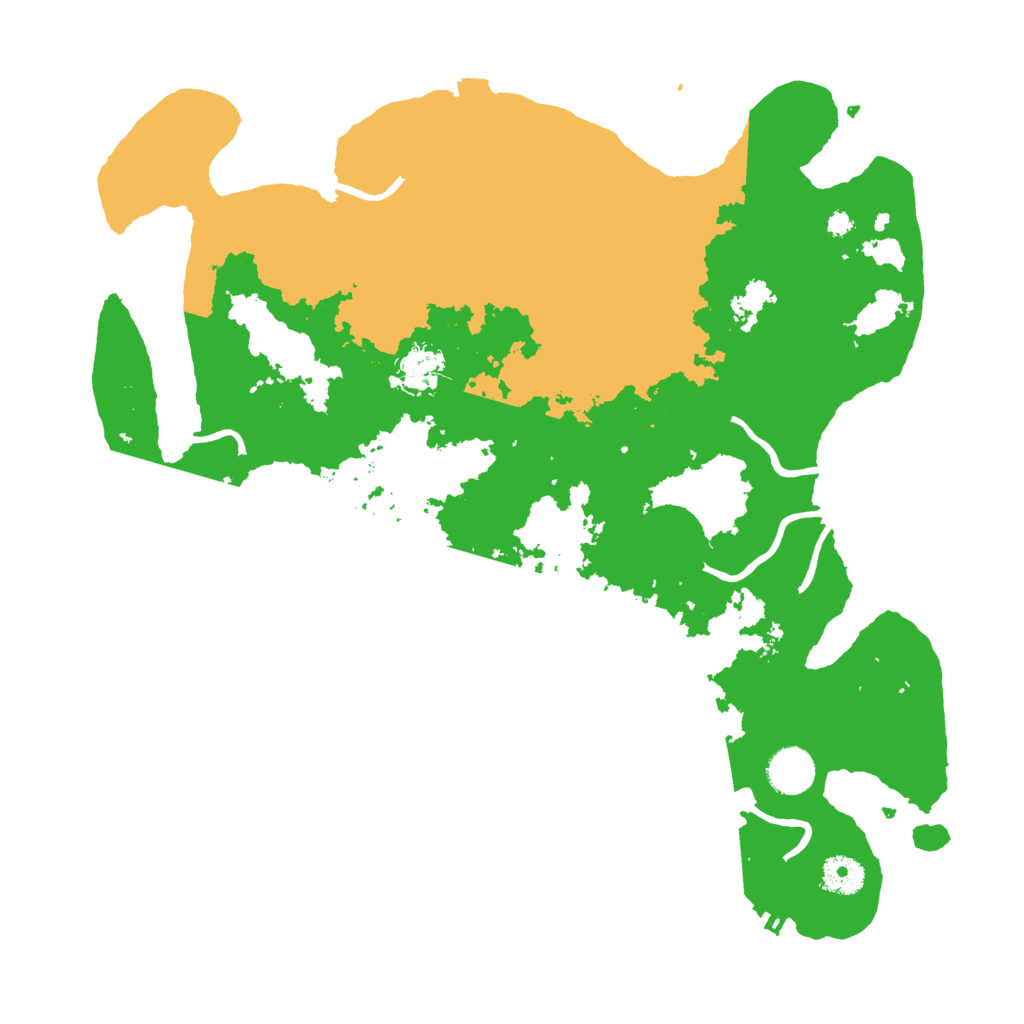 Biome Rust Map: Procedural Map, Size: 3800, Seed: 215546631