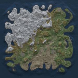 Thumbnail Rust Map: Procedural Map, Size: 4500, Seed: 676885699, 17 Monuments