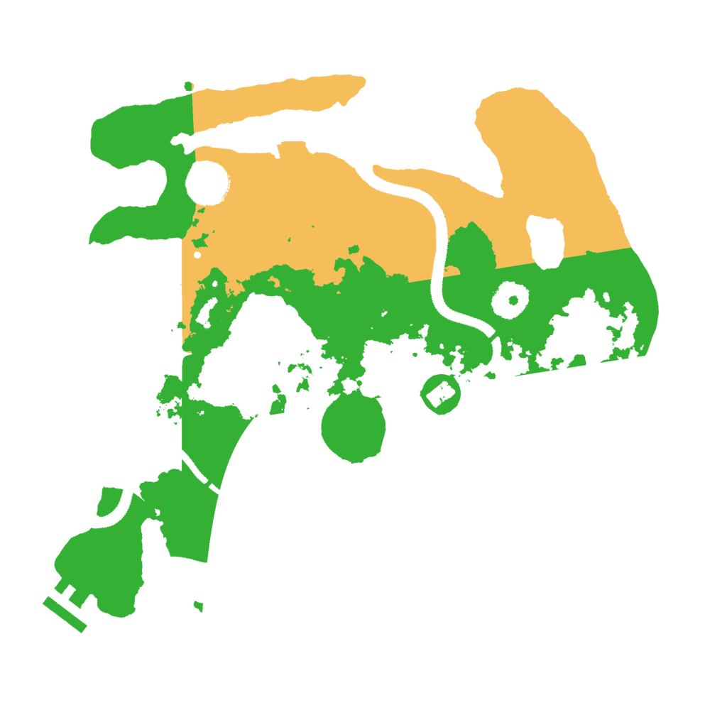 Biome Rust Map: Procedural Map, Size: 3000, Seed: 76936395