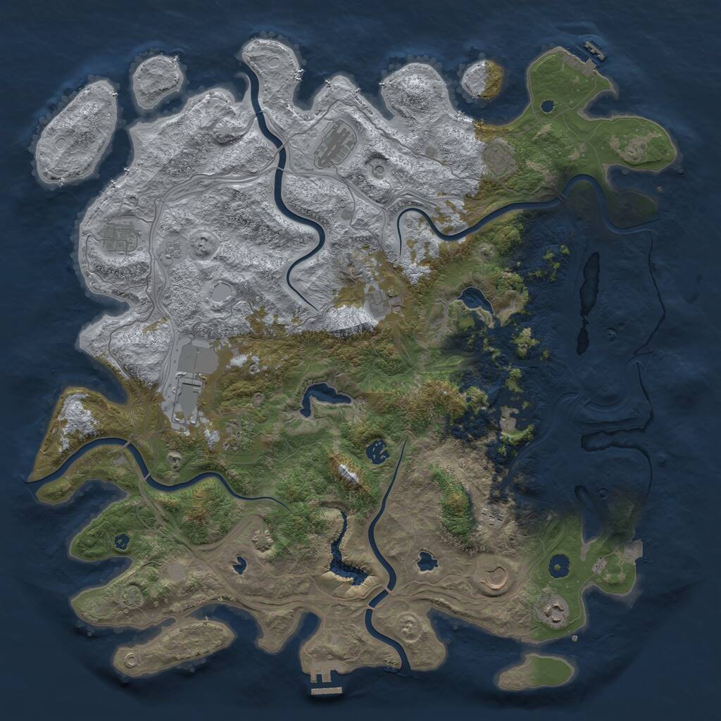 Rust Map: Procedural Map, Size: 4750, Seed: 903, 17 Monuments