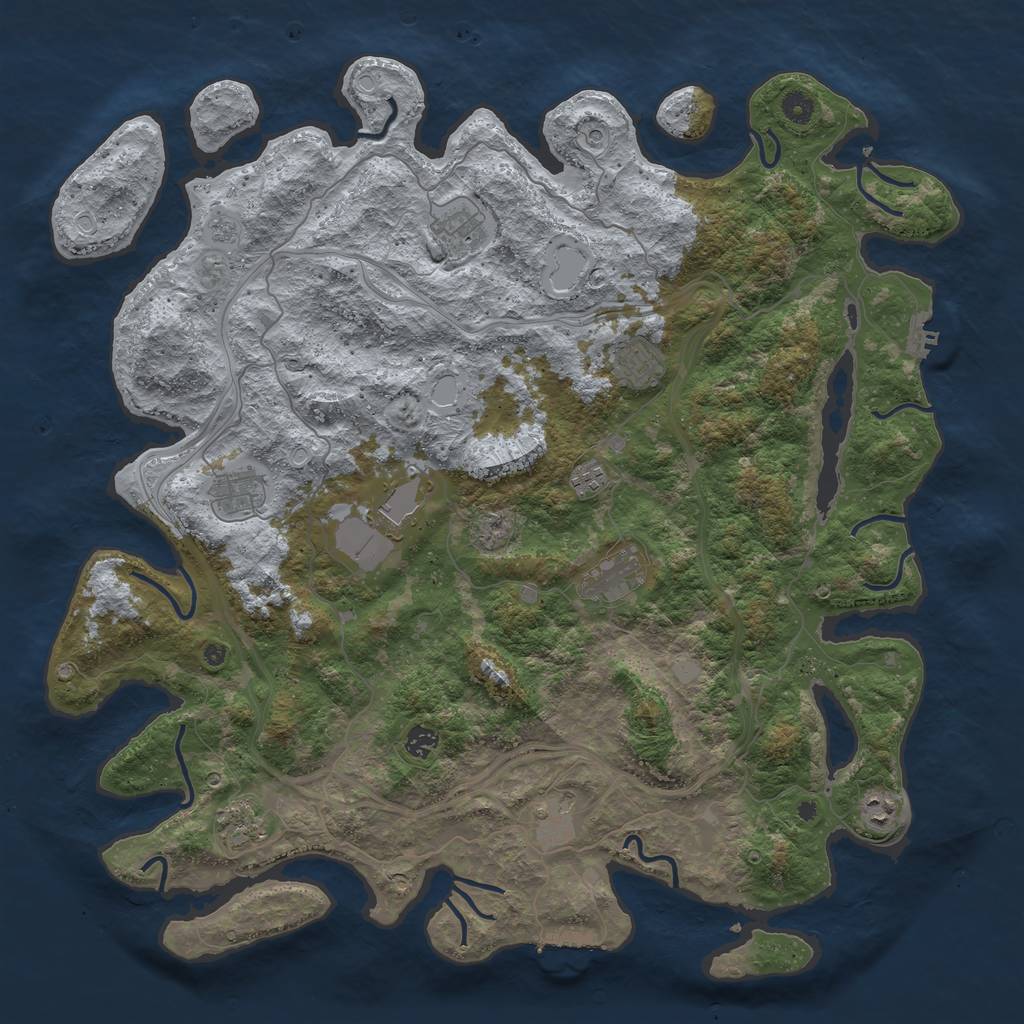 Rust Map: Procedural Map, Size: 4750, Seed: 903, 17 Monuments