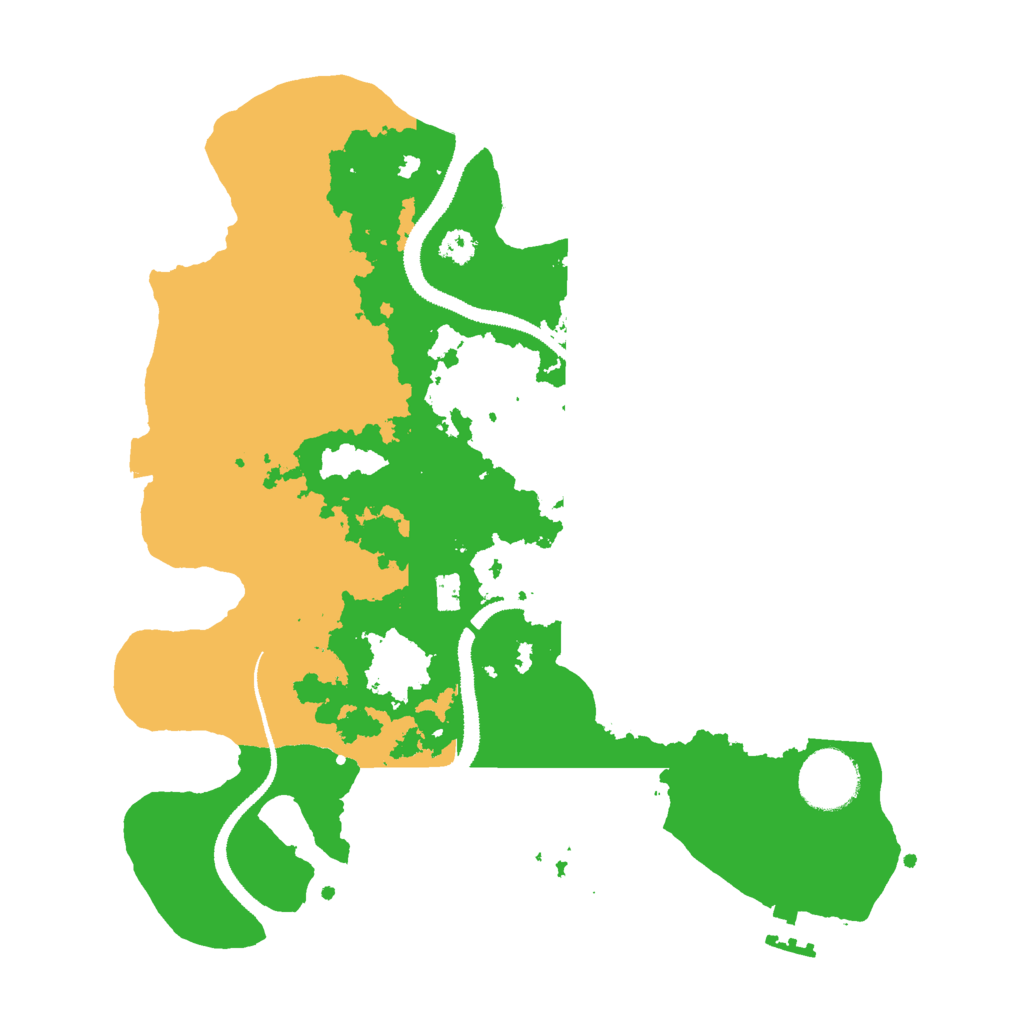 Biome Rust Map: Procedural Map, Size: 3000, Seed: 48597