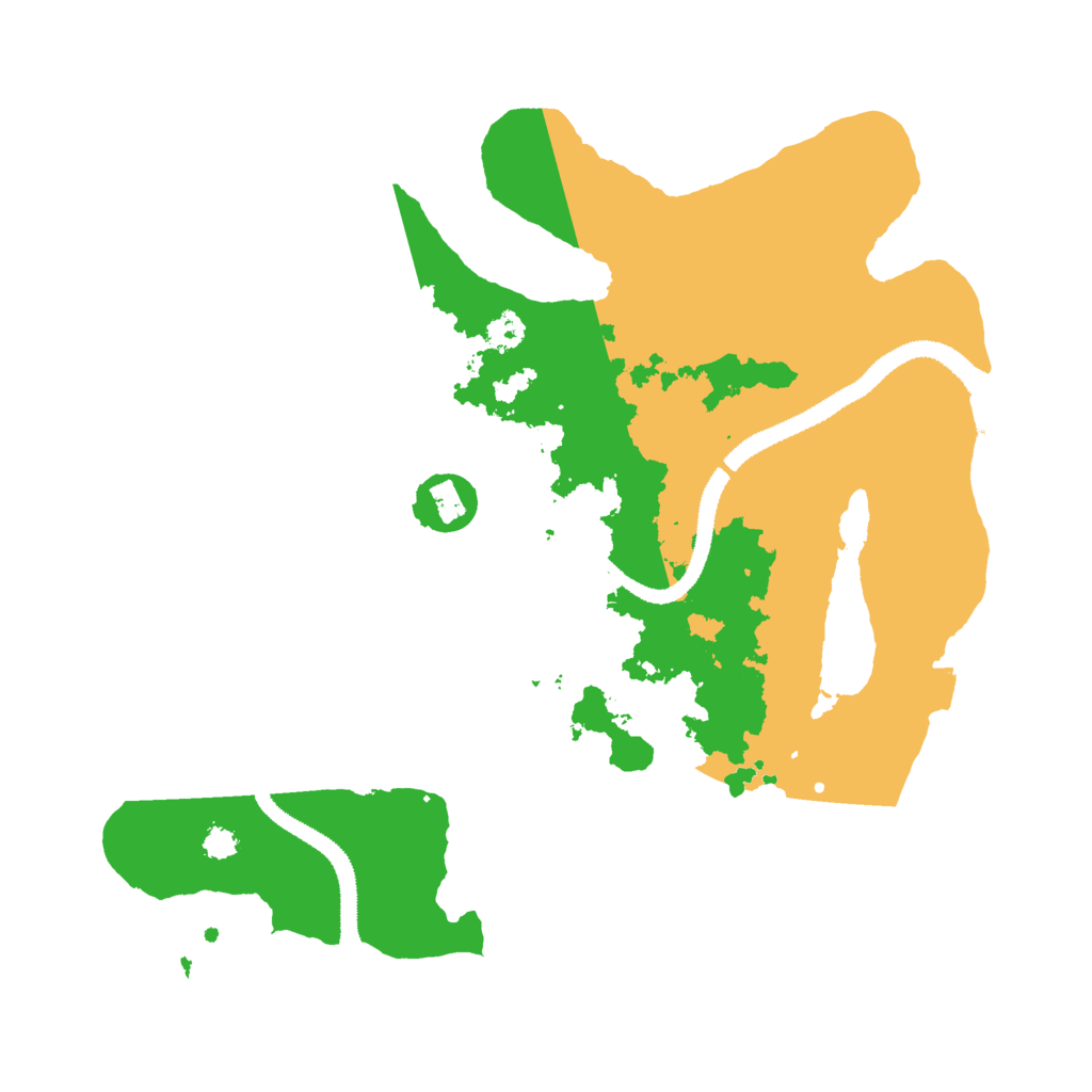 Biome Rust Map: Procedural Map, Size: 3000, Seed: 218809368