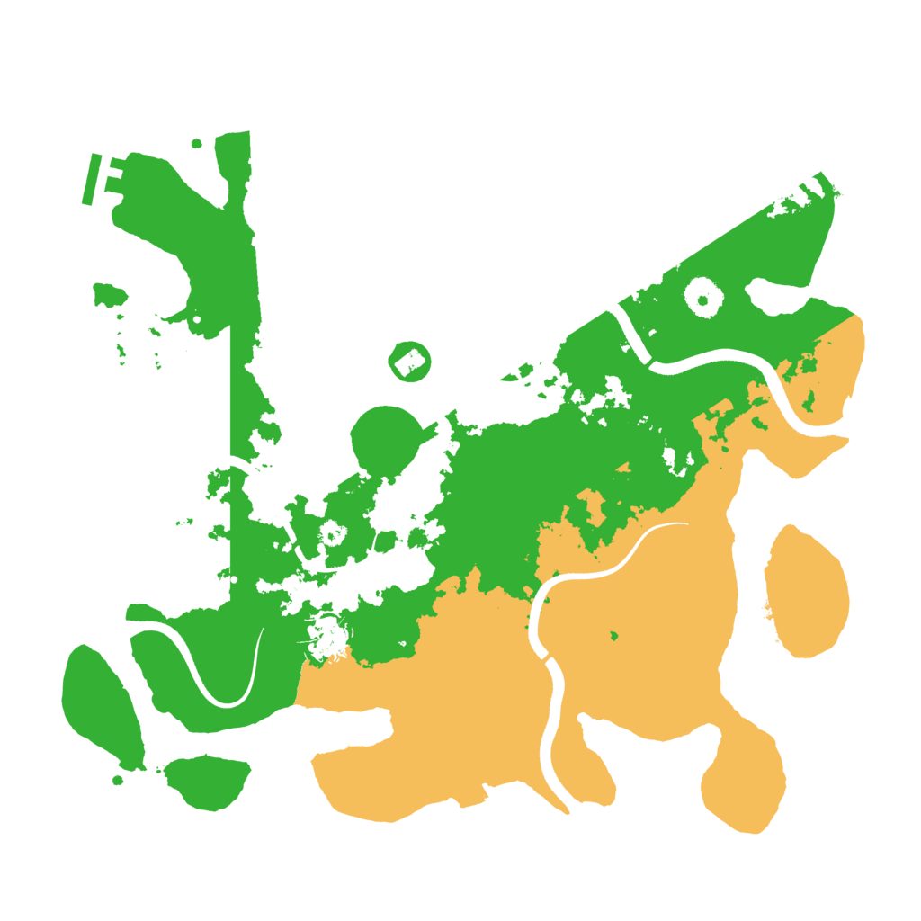 Biome Rust Map: Procedural Map, Size: 3600, Seed: 41409