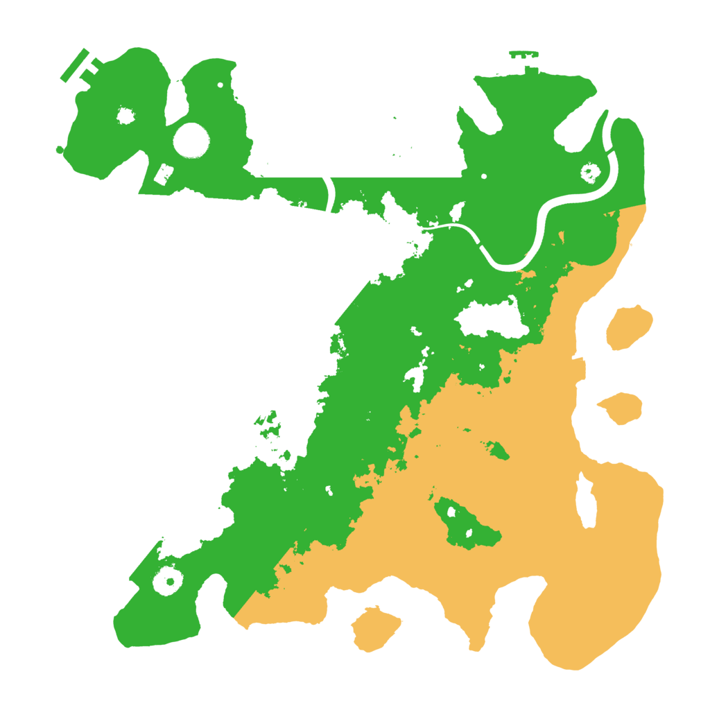 Biome Rust Map: Procedural Map, Size: 3700, Seed: 1633154241
