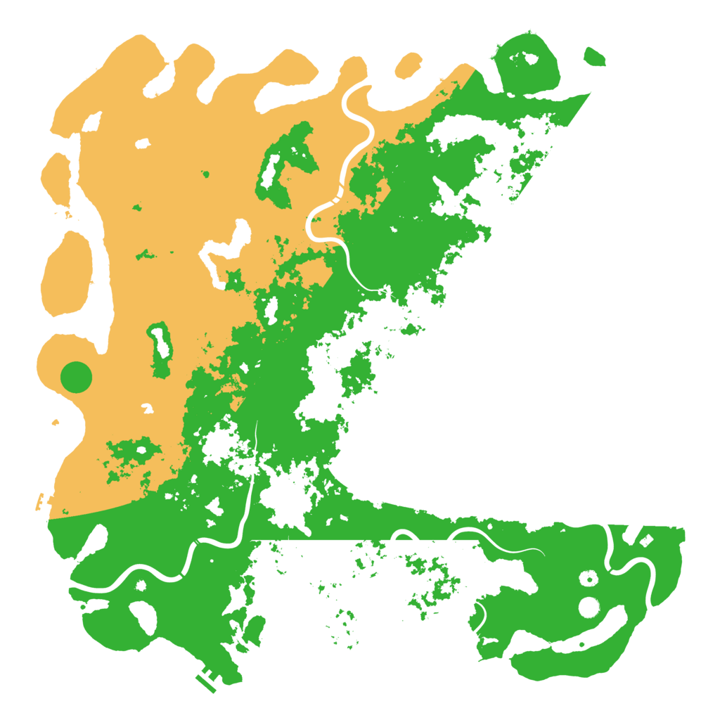 Biome Rust Map: Procedural Map, Size: 6000, Seed: 95501440