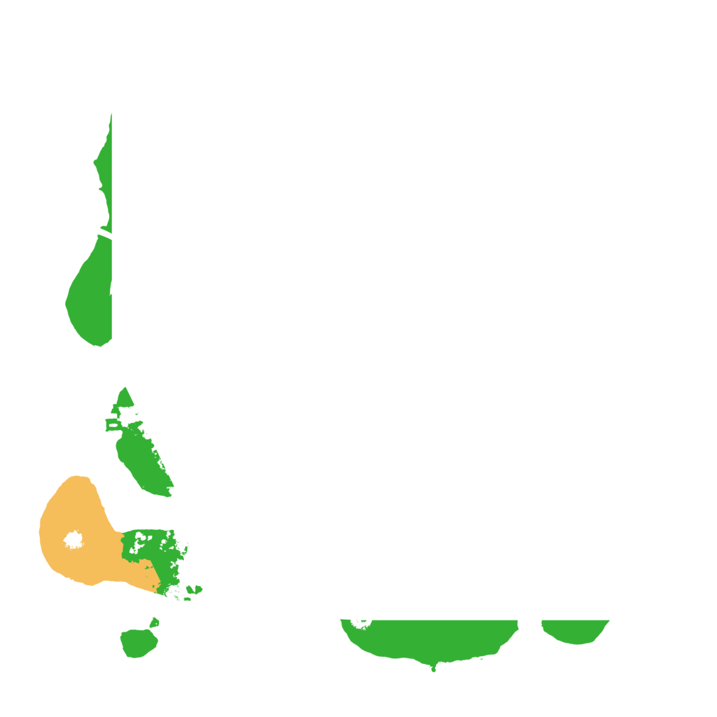 Biome Rust Map: Procedural Map, Size: 3500, Seed: 653311