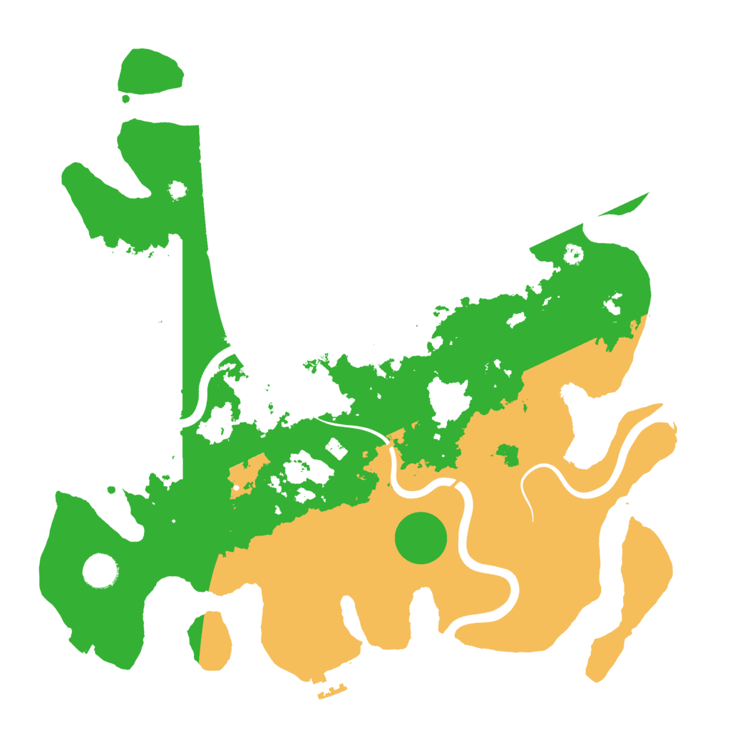 Biome Rust Map: Procedural Map, Size: 3700, Seed: 665562555