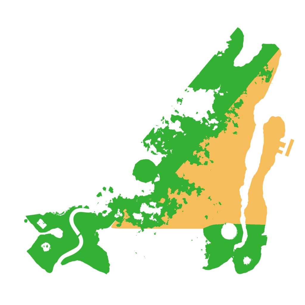 Biome Rust Map: Procedural Map, Size: 3500, Seed: 139620101