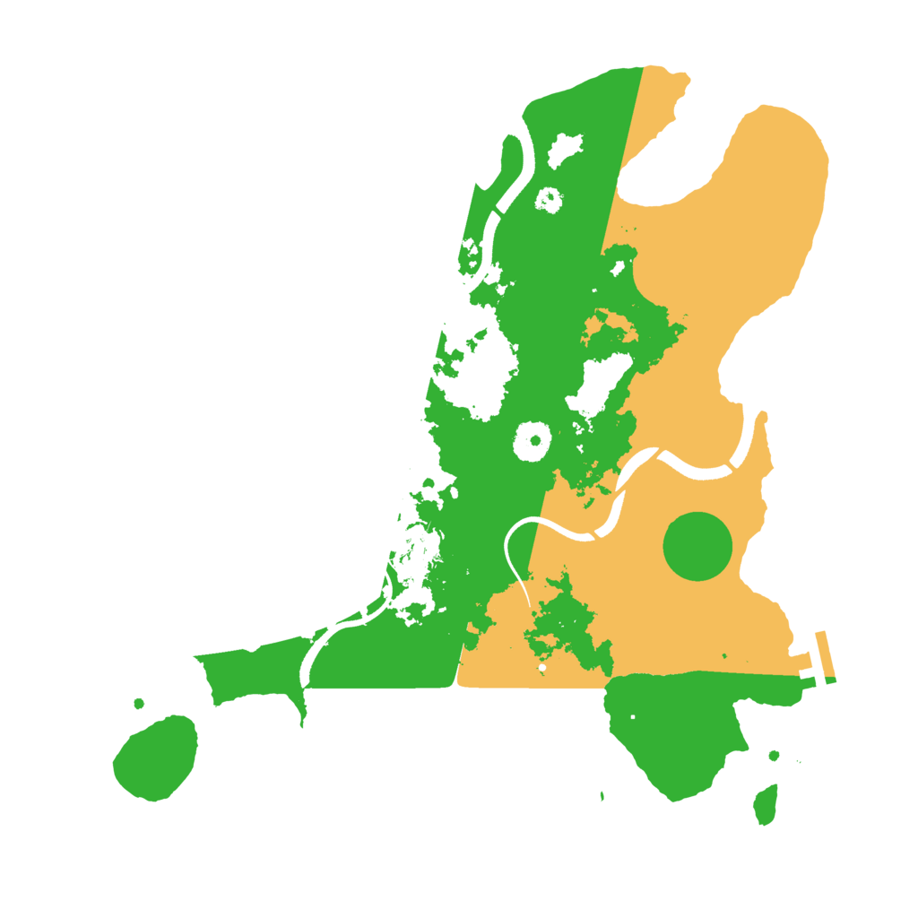 Biome Rust Map: Procedural Map, Size: 3500, Seed: 2054282005
