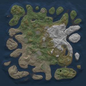 Thumbnail Rust Map: Procedural Map, Size: 4650, Seed: 1337, 19 Monuments