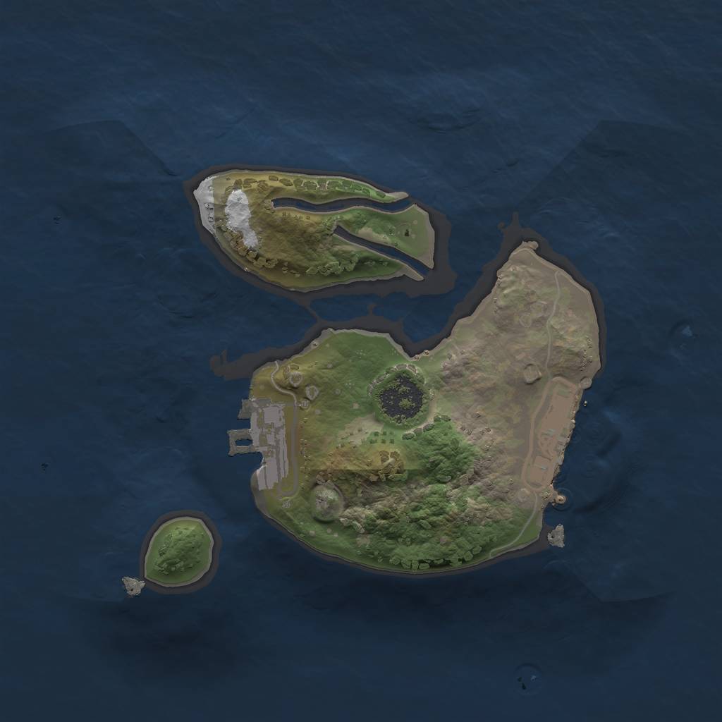 Rust Map: Procedural Map, Size: 1750, Seed: 930, 7 Monuments