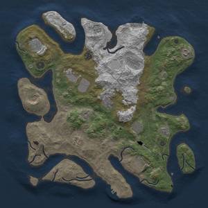 Thumbnail Rust Map: Procedural Map, Size: 4000, Seed: 1551143448, 19 Monuments