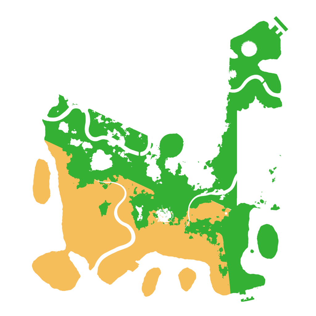 Biome Rust Map: Procedural Map, Size: 3600, Seed: 423748205