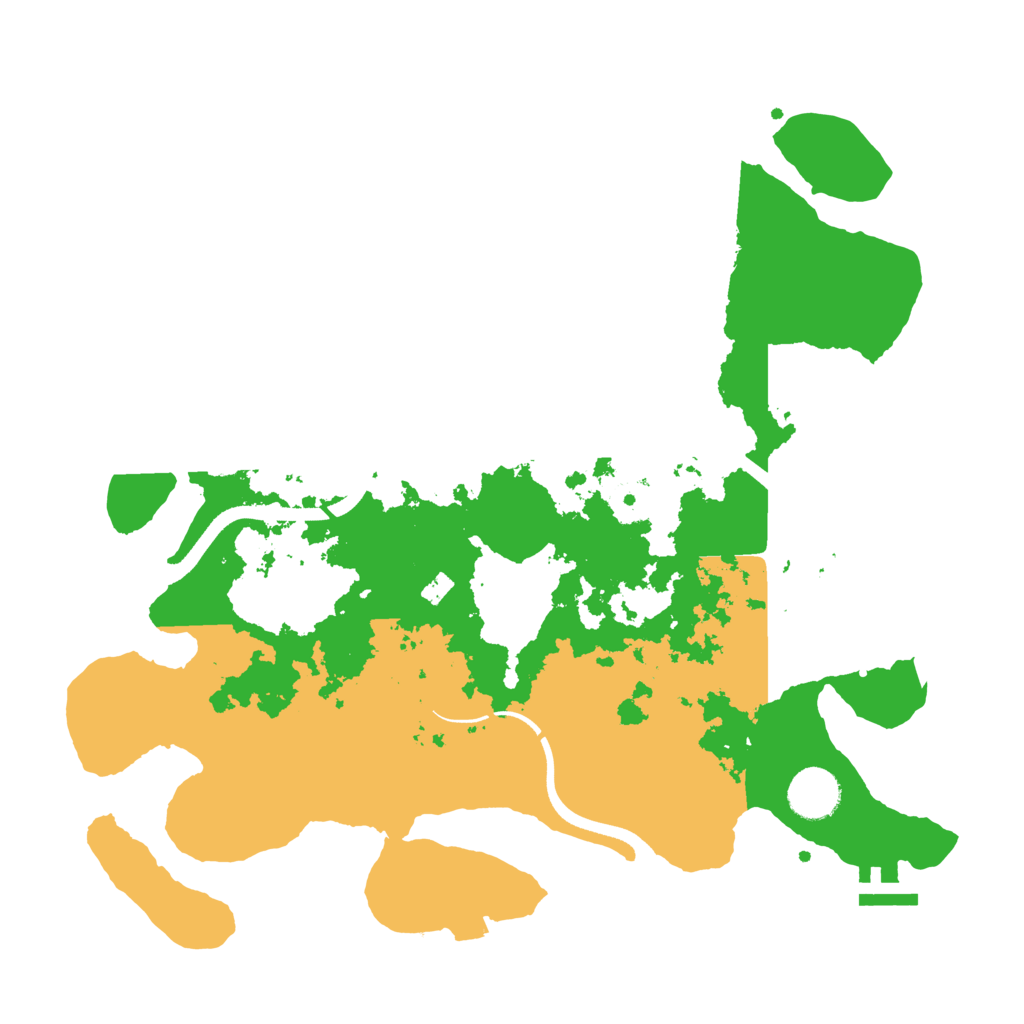 Biome Rust Map: Procedural Map, Size: 3500, Seed: 1975756