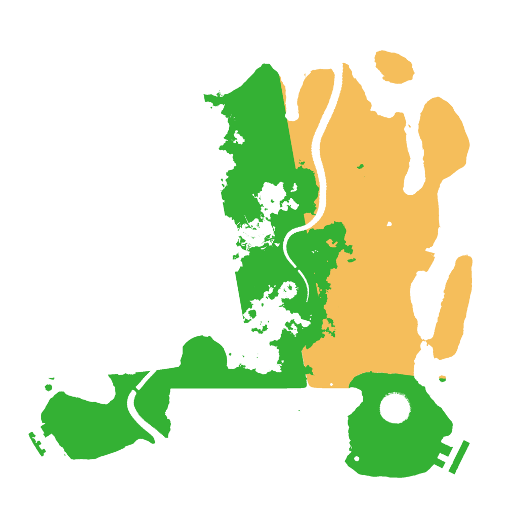 Biome Rust Map: Procedural Map, Size: 3000, Seed: 100707827