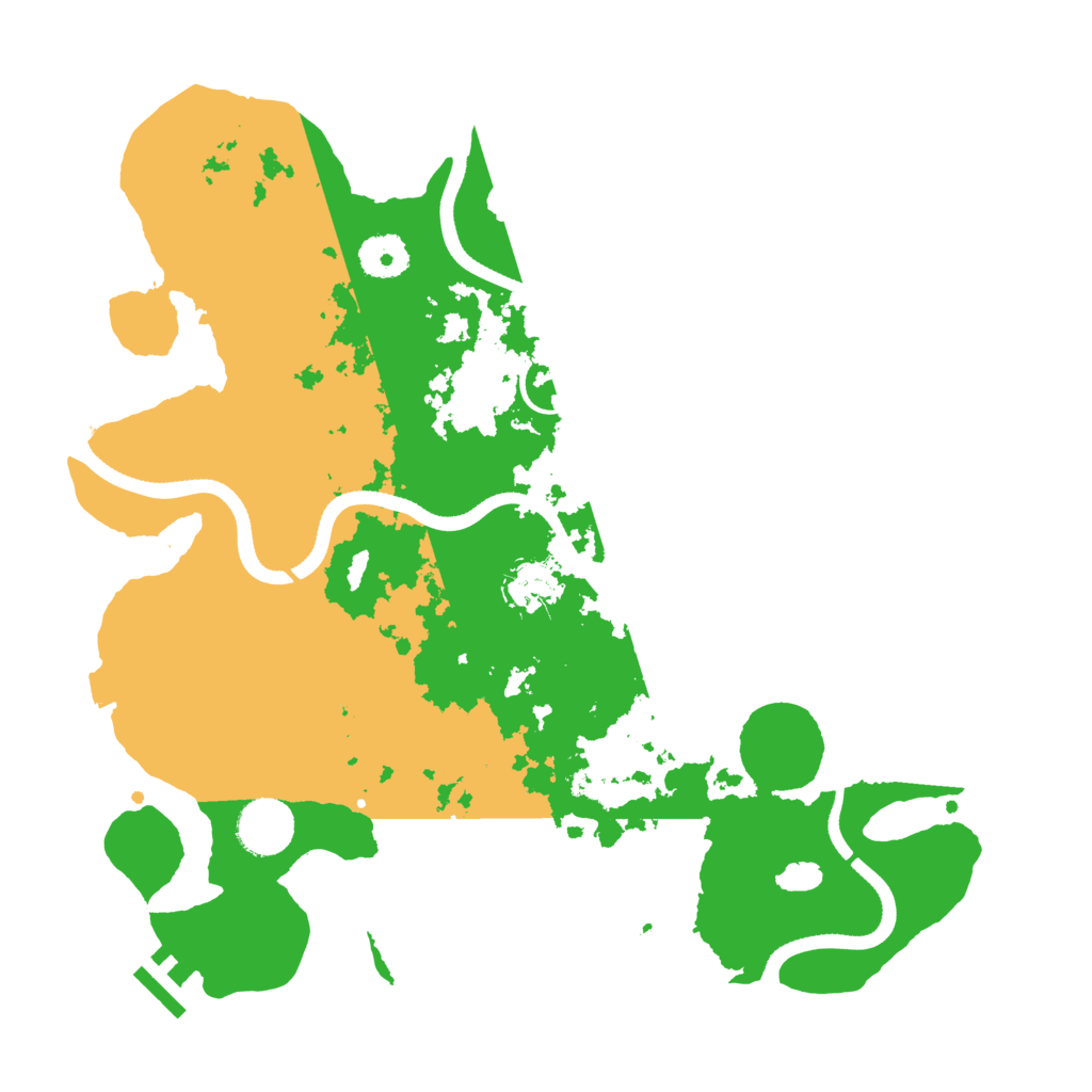 Biome Rust Map: Procedural Map, Size: 3500, Seed: 8954329