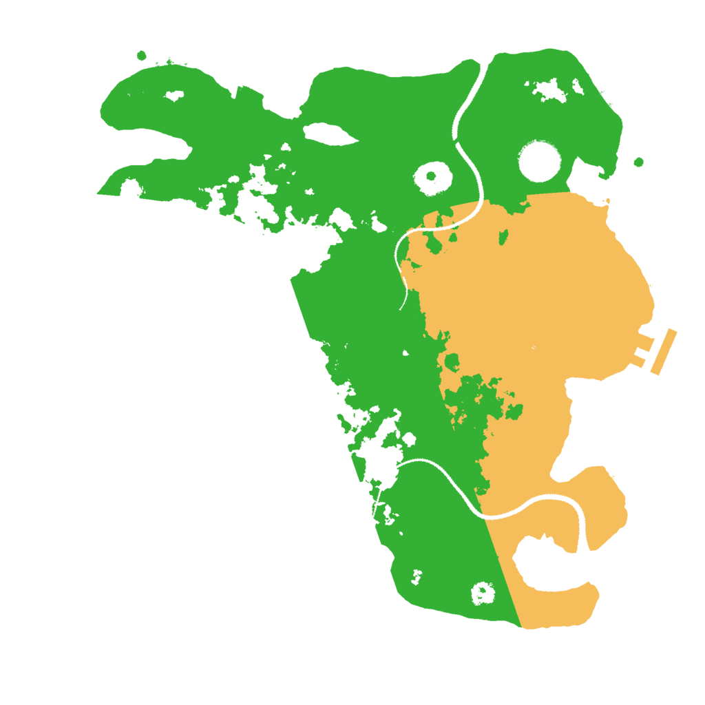 Biome Rust Map: Procedural Map, Size: 3000, Seed: 532518498