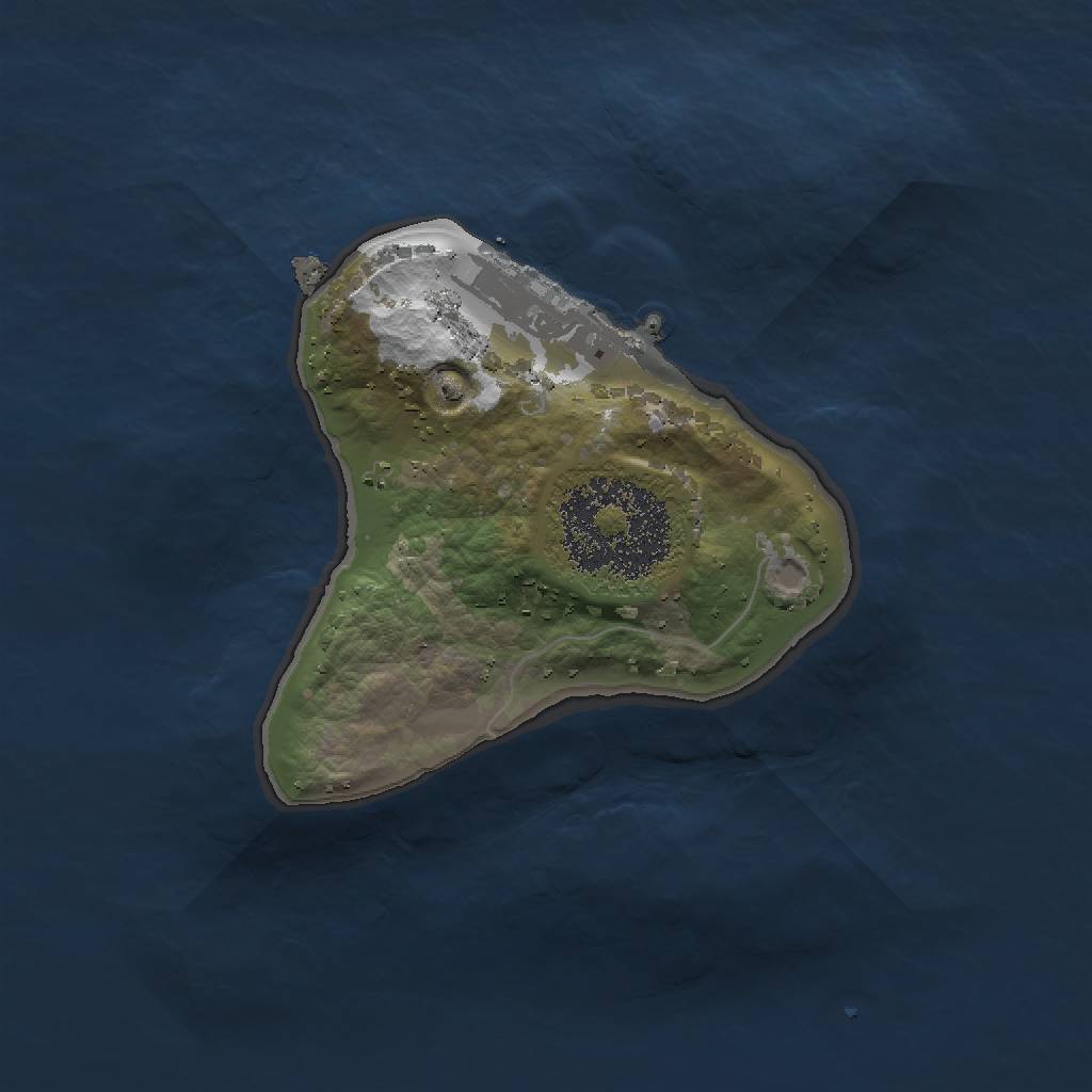 Rust Map: Procedural Map, Size: 1500, Seed: 1227911817, 5 Monuments