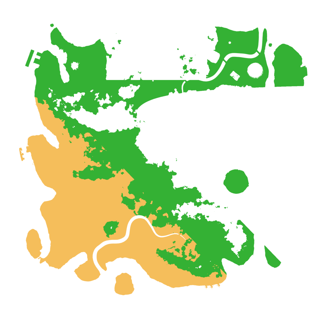 Biome Rust Map: Procedural Map, Size: 3700, Seed: 1711897504
