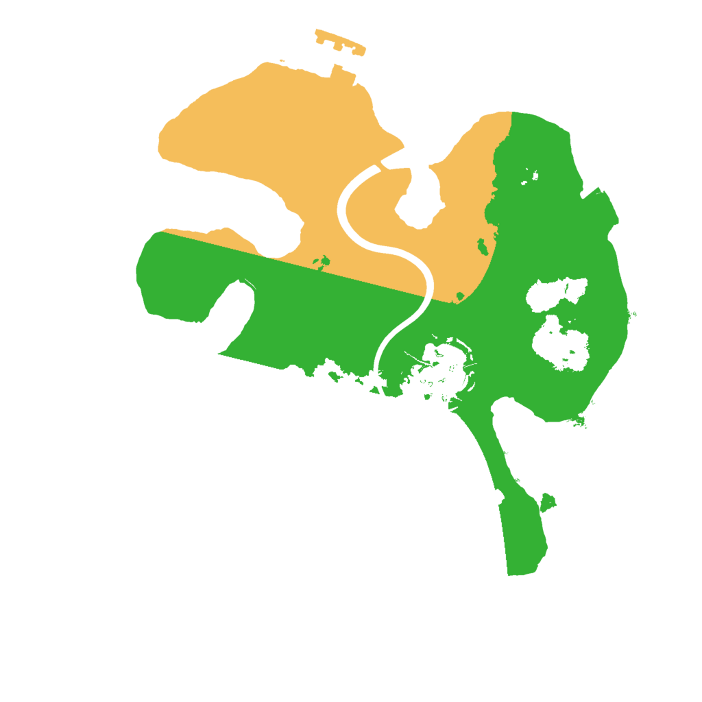 Biome Rust Map: Procedural Map, Size: 2000, Seed: 456375