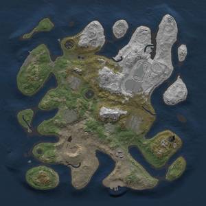 Thumbnail Rust Map: Procedural Map, Size: 3500, Seed: 28056, 16 Monuments