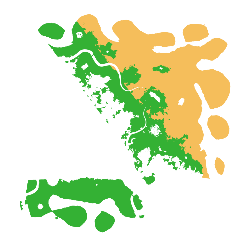 Biome Rust Map: Procedural Map, Size: 4000, Seed: 16243