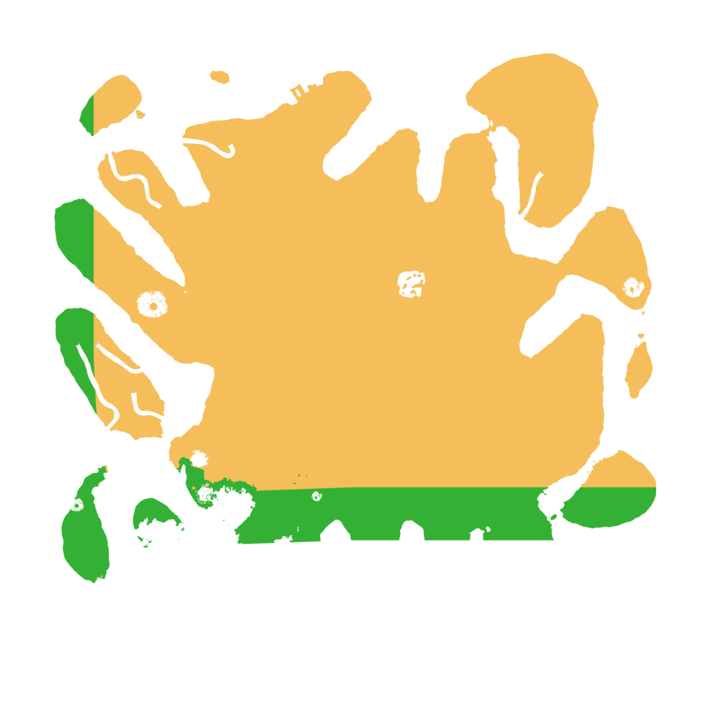 Biome Rust Map: Procedural Map, Size: 3700, Seed: 96850650