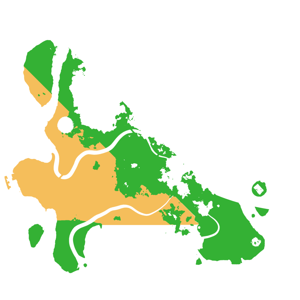 Biome Rust Map: Procedural Map, Size: 3357, Seed: 22357