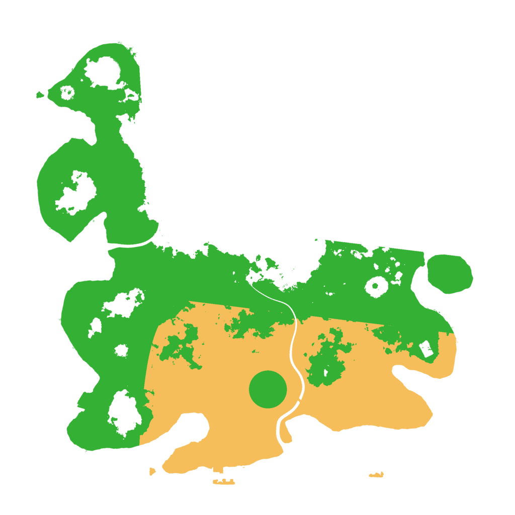 Biome Rust Map: Procedural Map, Size: 3600, Seed: 2475809