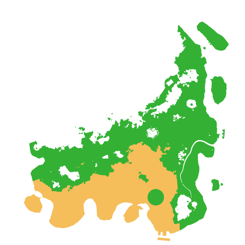 Biome Rust Map: Procedural Map, Size: 3950, Seed: 531038929