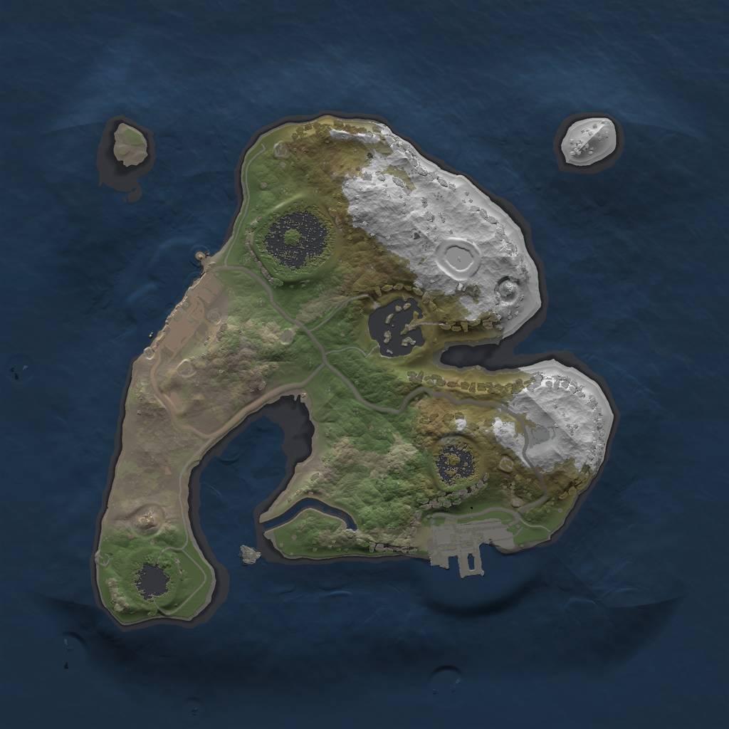 Rust Map: Procedural Map, Size: 1876, Seed: 1876187, 8 Monuments